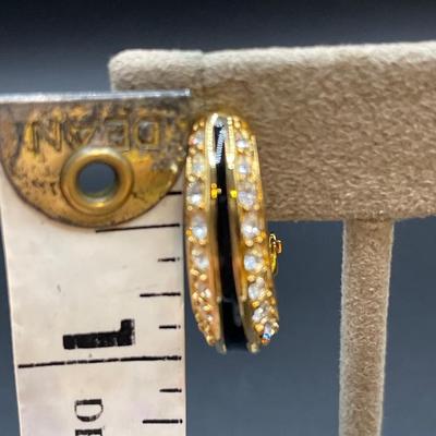 Vintage Swarovski clip on earrings