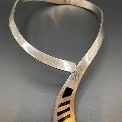 Heavy Mexico stamped Sterling necklace