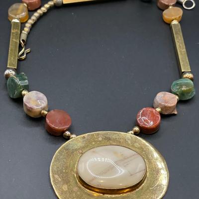 Multi gemstone necklace