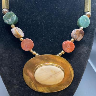 Multi gemstone necklace