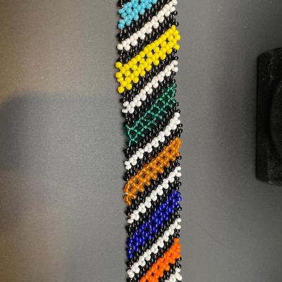 Native beaded necklace and bracelet