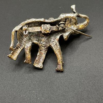 3 Elephant brooches