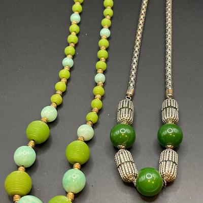 Gorgeous green necklaces
