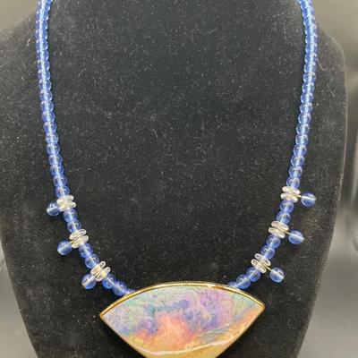 Vintage blue necklaces