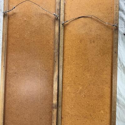 Sale Photo Thumbnail #7: Comedy Tragedy Drama Pebble Gravel wall Art on Wood Kitsch MCM Vintage 1960s Great set of colorful mid-century gravel art wall decor The set features Drama masks comedy & tragedy masks along with instruments & a wooden edge frame They measure just over 24