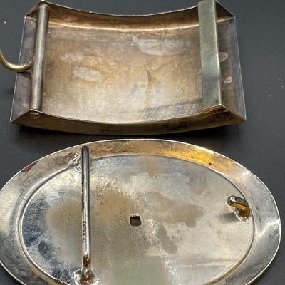 3 vintage belt buckles