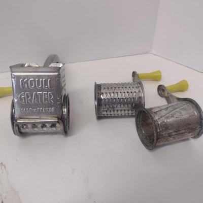 French Mouli Grater with Three Inserts