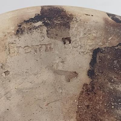 Vintage Pottery Kitchen Ware- Brown's Pottery Bean Pot with Lid and Pottery Pie Dish/Bowl with Glazed Interior