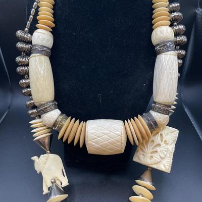 Large bone necklaces