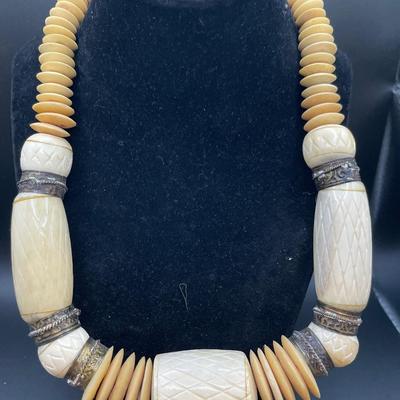 Large bone necklaces