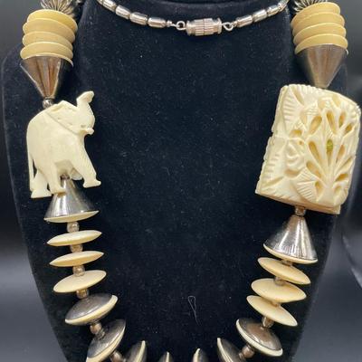 Large bone necklaces