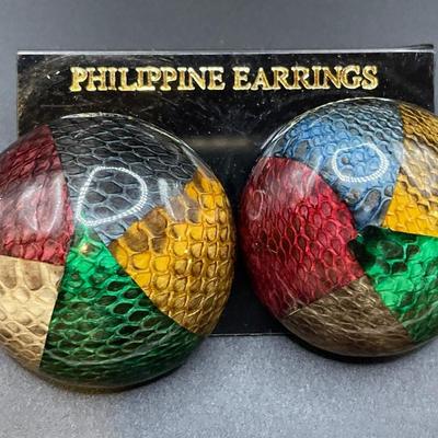 Phillippine necklace and post earrings