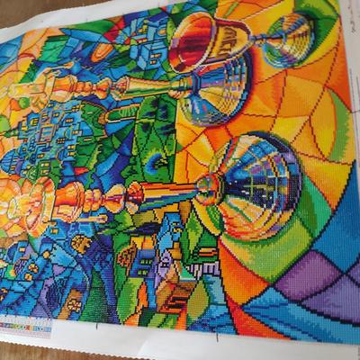 Collection of Completed Diamond Painting Pictures- Assorted Sizes