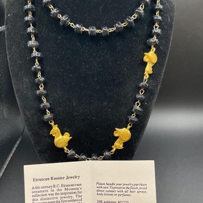 Etruscan Rooster necklace