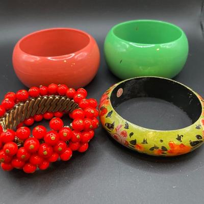 Hand painted bracelet & more