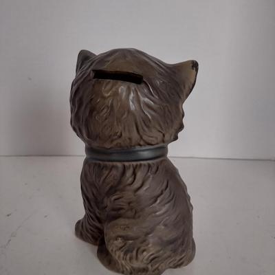 Vintage Lefton China Ceramic Kitten Coin Bank