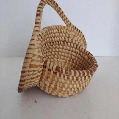 Sweet Grass Woven Basket Wall Hanging
