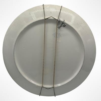 Sara Italian Pottery Hand Painted Wall Hanging Plate