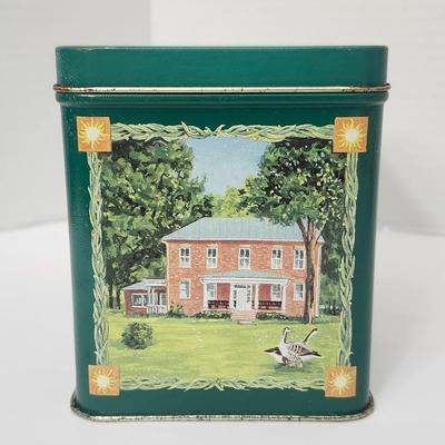Bob Evans Celebrating Four Seasons Down On The Farm Collectible Tin With Recipe Cards Vintage
