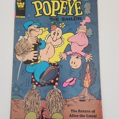Vintage Popeye the Sailor Comic Book Whitman No. 165 The Return of Alice the Goon 50 Cent Issue