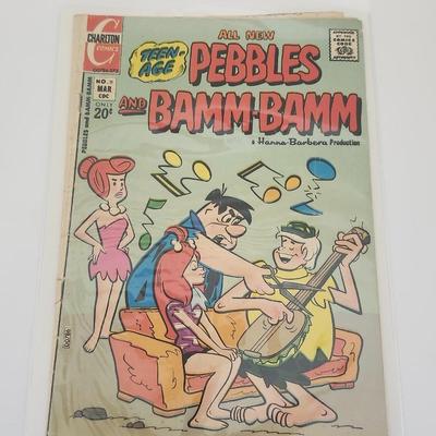 Teen-Age Pebbles and Bamm-Bamm Charlton Comics No. 1 Hanna-Barbera Vintage Comic Book