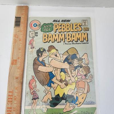 Teen-Age Pebbles and Bamm-Bamm Charlton Comics No 20 June 1974 Hanna-Barbera Vintage Comic