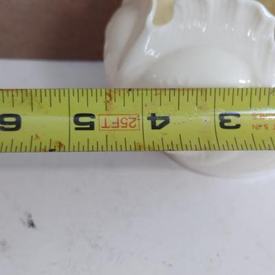 Beleek Irish Pottery Cabbage Leaf Flower Bowl- Approx 4 1/2" in Diameter