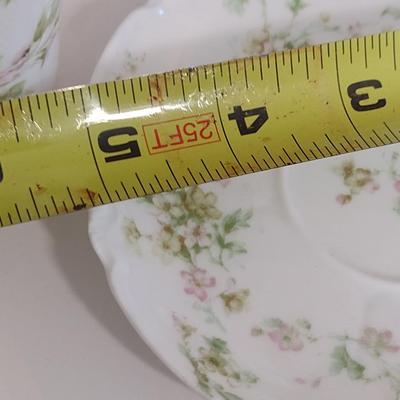 Haviland France Tea Cups with Saucers- Four Sets