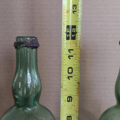 Pair of Vintage L. Garnier Chartreuse Liqueur Bottles- Marked 1-7-69