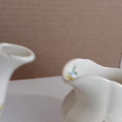 Spode Copeland Teapot, Cream Pitcher, and Covered Sugar Bowl