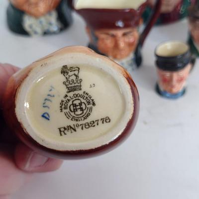 Collection of Royal Doulton Toby Mugs- Assorted Sizes- Seven Pieces