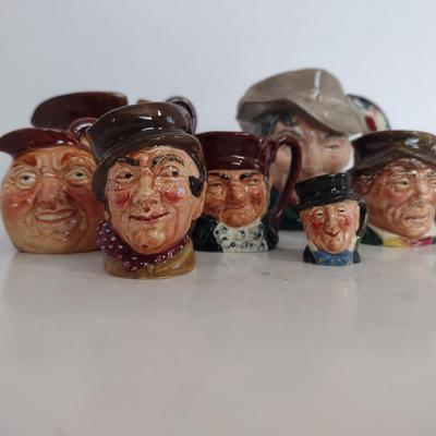 Collection of Royal Doulton Toby Mugs- Assorted Sizes- Seven Pieces