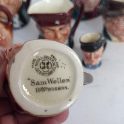 Collection of Royal Doulton Toby Mugs- Assorted Sizes- Seven Pieces