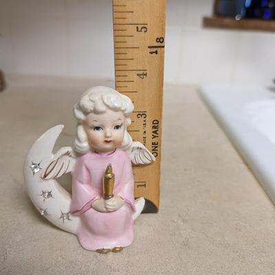 Vintage Pink Ceramic Angel