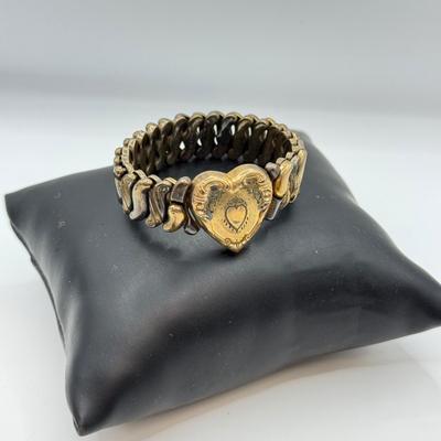 LOT 162: Antique Sweetheart Expansion Bracelet
