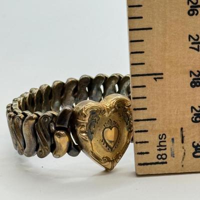 LOT 162: Antique Sweetheart Expansion Bracelet