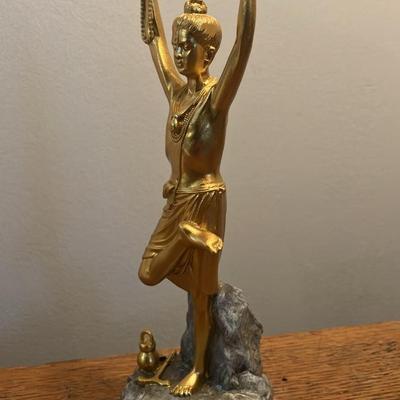 BAPS Official Shri Nilkanth Varni Tapomurti Statue - 6" Gold Murti in Original Box - Akshardham