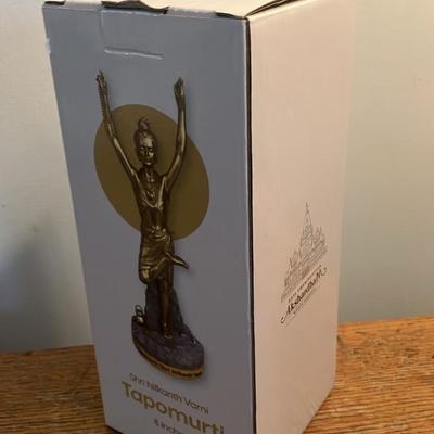 BAPS Official Shri Nilkanth Varni Tapomurti Statue - 6" Gold Murti in Original Box - Akshardham