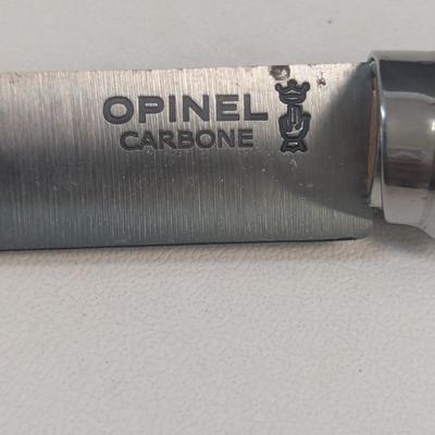 No. 06 Opinel Marque Deposee Folding Knives With Beechwood Handles- Six Pieces (#1)