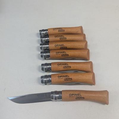 No. 7 Opinel Marque Deposee Folding Knives With Beechwood Handles #3