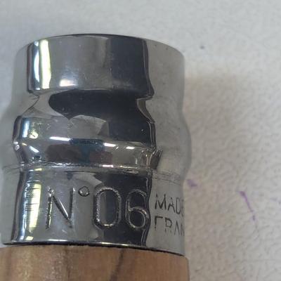 No. 5, No. 6, & No. 8 Opinel Marque Deposee Folding Knives With Beechwood Handles #5