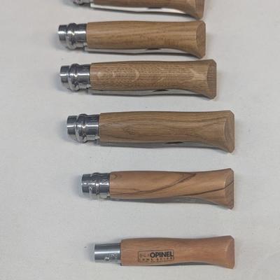 No. 5, No. 6, & No. 8 Opinel Marque Deposee Folding Knives With Beechwood Handles #5