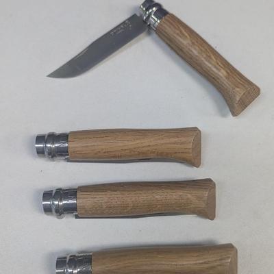 No. 5, No. 6, & No. 8 Opinel Marque Deposee Folding Knives With Beechwood Handles #5