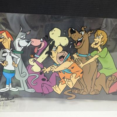 Hanna-Barbera "A Man And His Dog" 22 1/ 4" x 10 3/4" COA