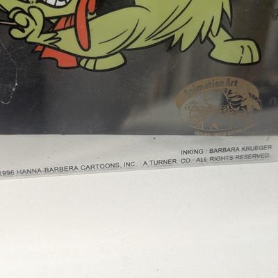 Hanna-Barbera "A Man And His Dog" 22 1/ 4" x 10 3/4" COA