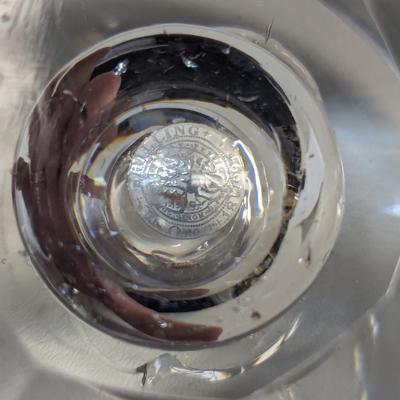 1899 One Shilling Inside Paperweight