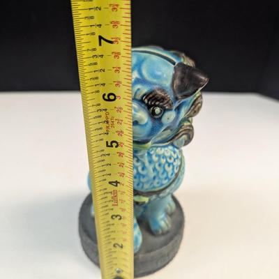 Vintage Bradley Japanese Hand Painted Foo Dog Porcelain Bank