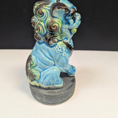 Vintage Bradley Japanese Hand Painted Foo Dog Porcelain Bank
