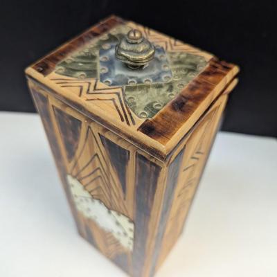 Vintage Handmade Carved Box w/ Lid