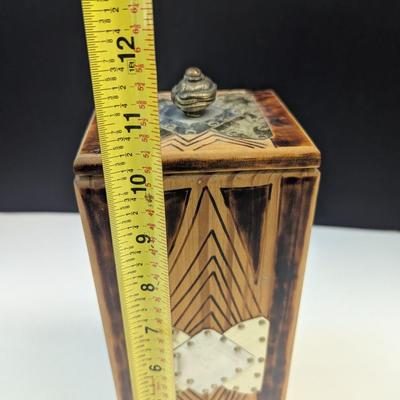 Vintage Handmade Carved Box w/ Lid